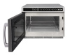 Programozható mikrohullámú sütő, 18 l, 3 kW, rozsdamentes acél | HENDI 281376