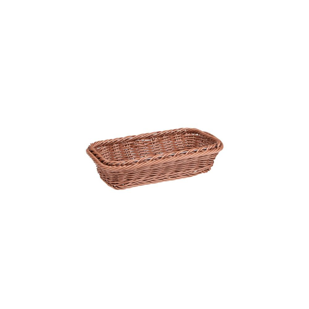 Polipropilén kosár GN LINE, téglalap alakú, barna, GN 1/4, 26.5x16.5x6.5 cm | APS 40264
