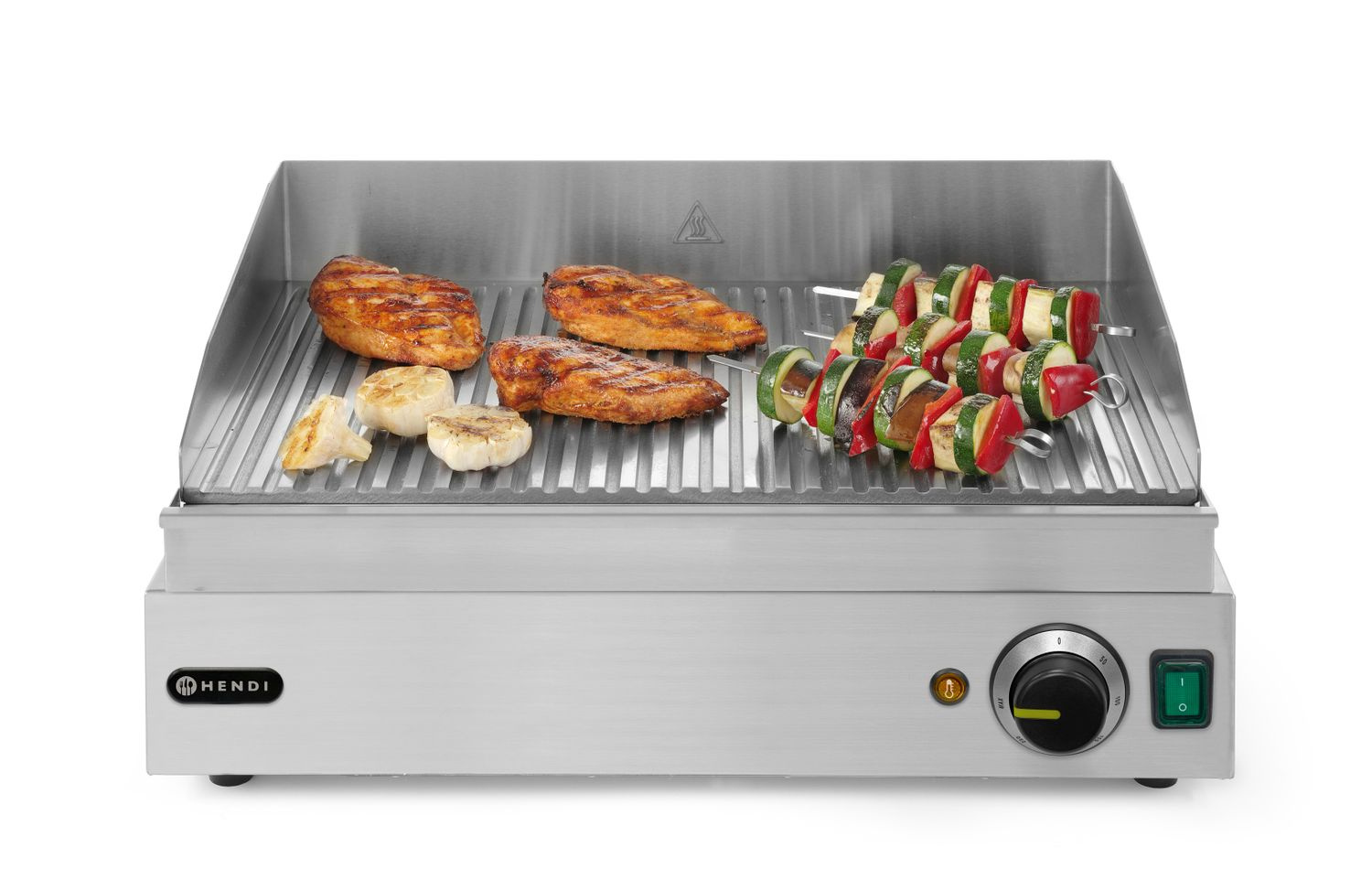 Blue Line elektromos grilllap, bordázott, 2.4 kW | HENDI 203170