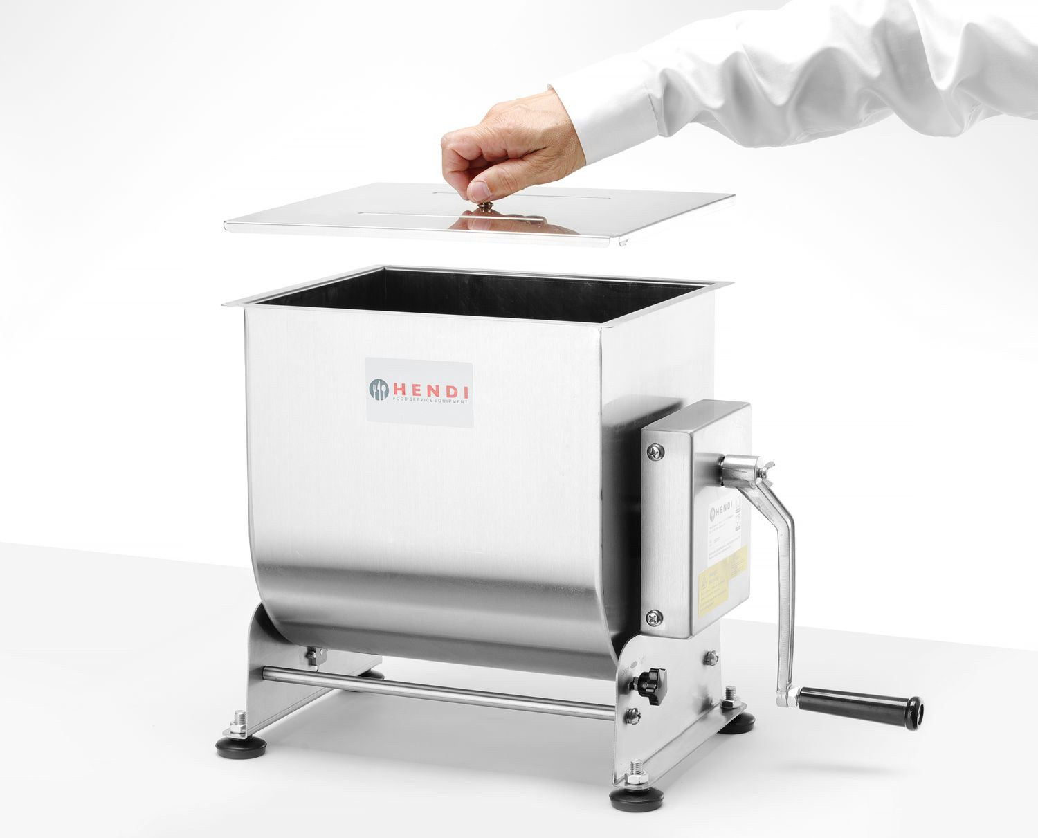 Kézi húskemverő, 11 kg töltet, 20 l kapacitás | HENDI 282281