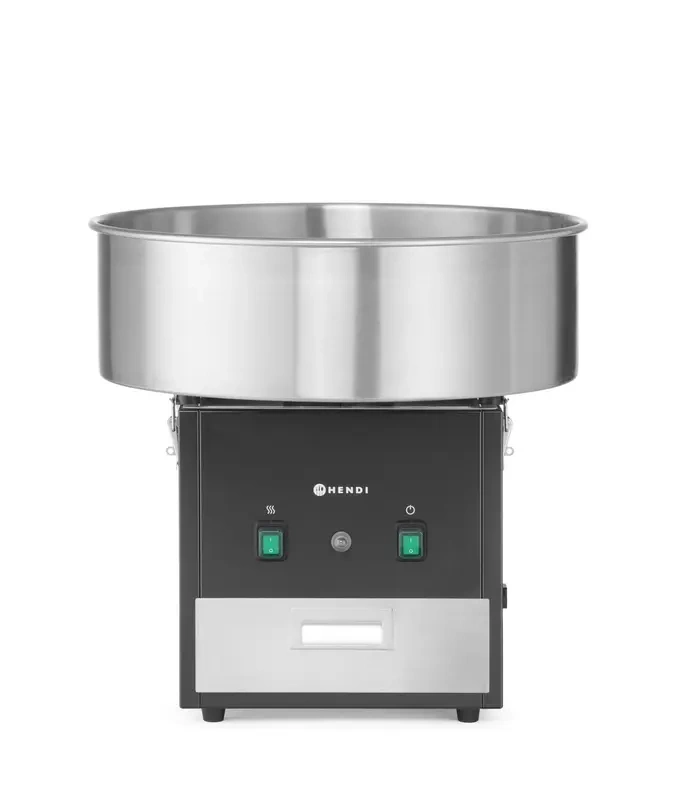 Cukorvattakészítő gép fedél nélkül, fekete színű, 220-240V/1130W, 52x52x(M)50.3 cm | HENDI 282816