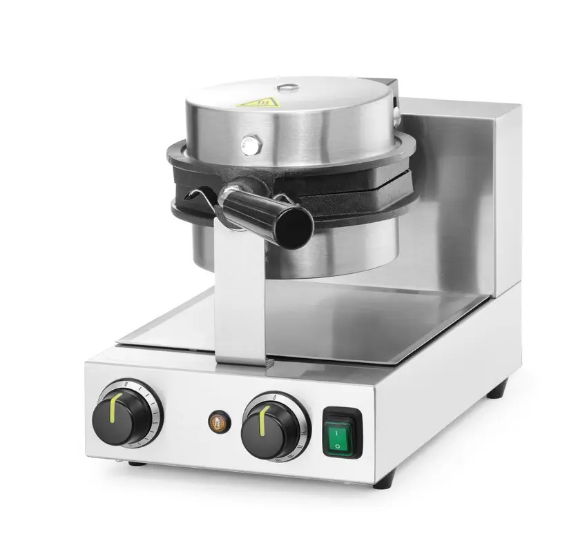 Gofrisütő Bubble Waffle forgatható, 1,5 kW, rozsdamentes acél | HENDI 212196