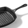 Grill serpenyő öntöttvas négyzet alakú 24x24 cm | FORGAST FG02305
