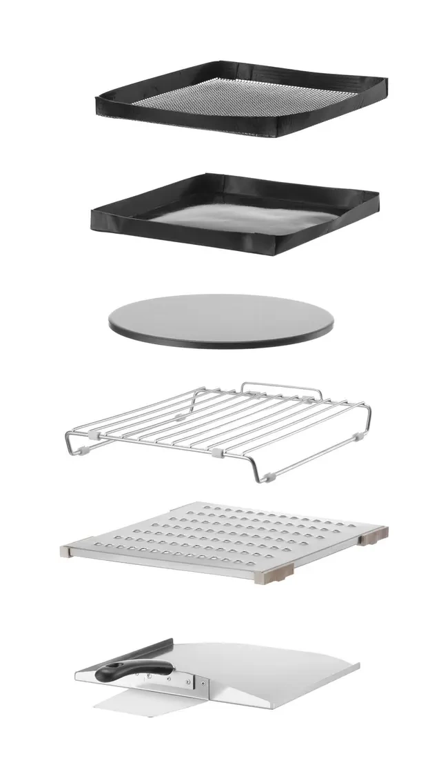 Konvekciós-mikrohullámú sütő CombiTurbo, 18 L, fekete, 230V/3000 W | HENDI 281277