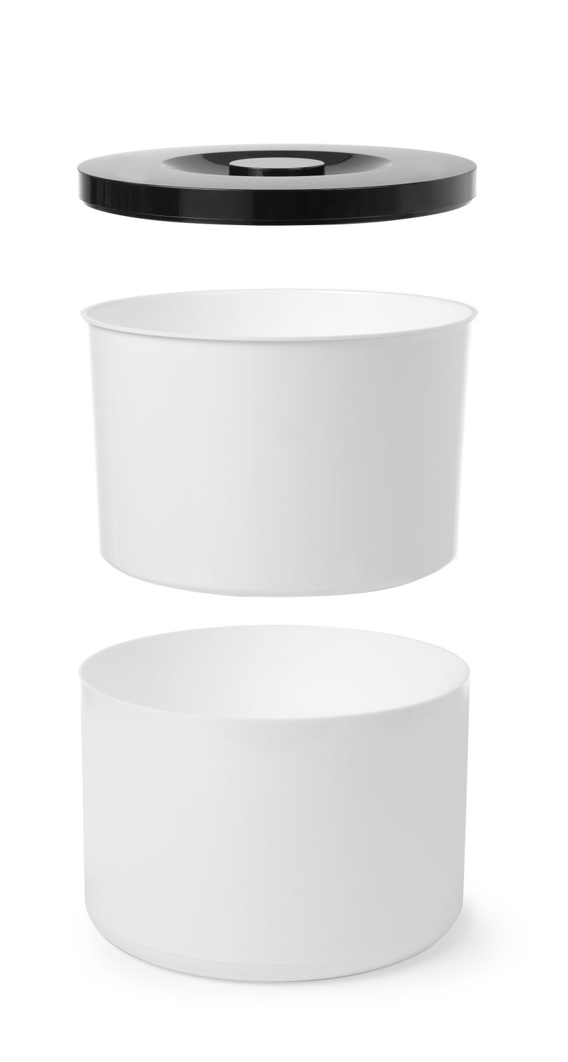 Jégtartó edény 10 l, fehér, átmérő 29,2 cm, magasság 22 cm | HENDI 594759