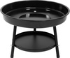 Függő grill acél tűztállal, 46 cm-es grillráccsal | LUND 99903