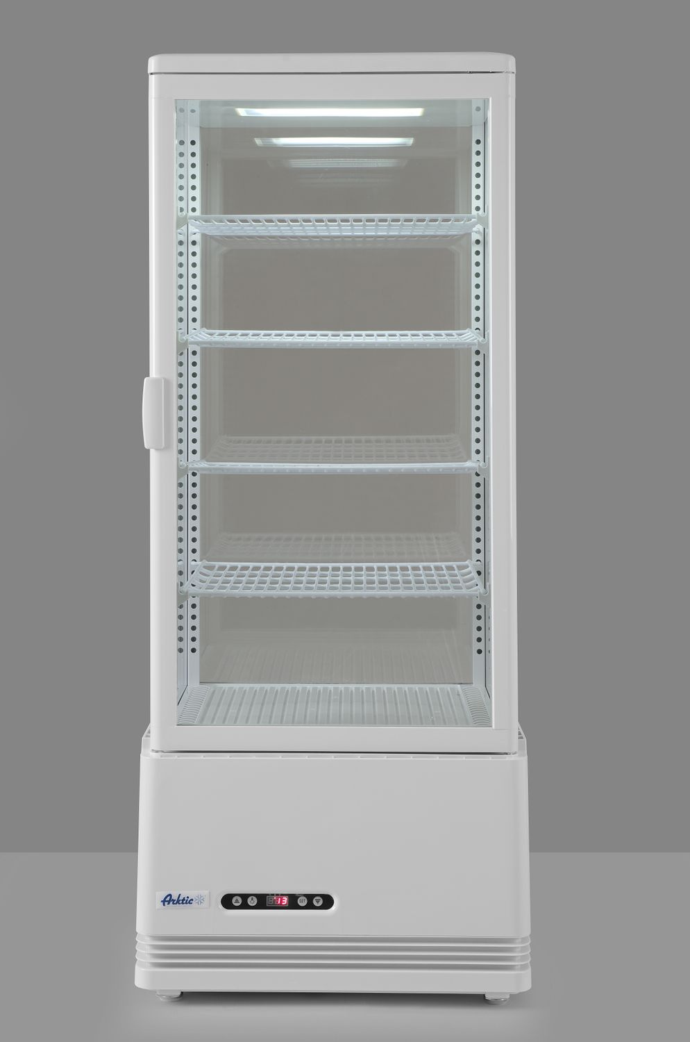Hűtővitrin 98 l, fehér, LED, automatikus leolvasztás | HENDI 233665