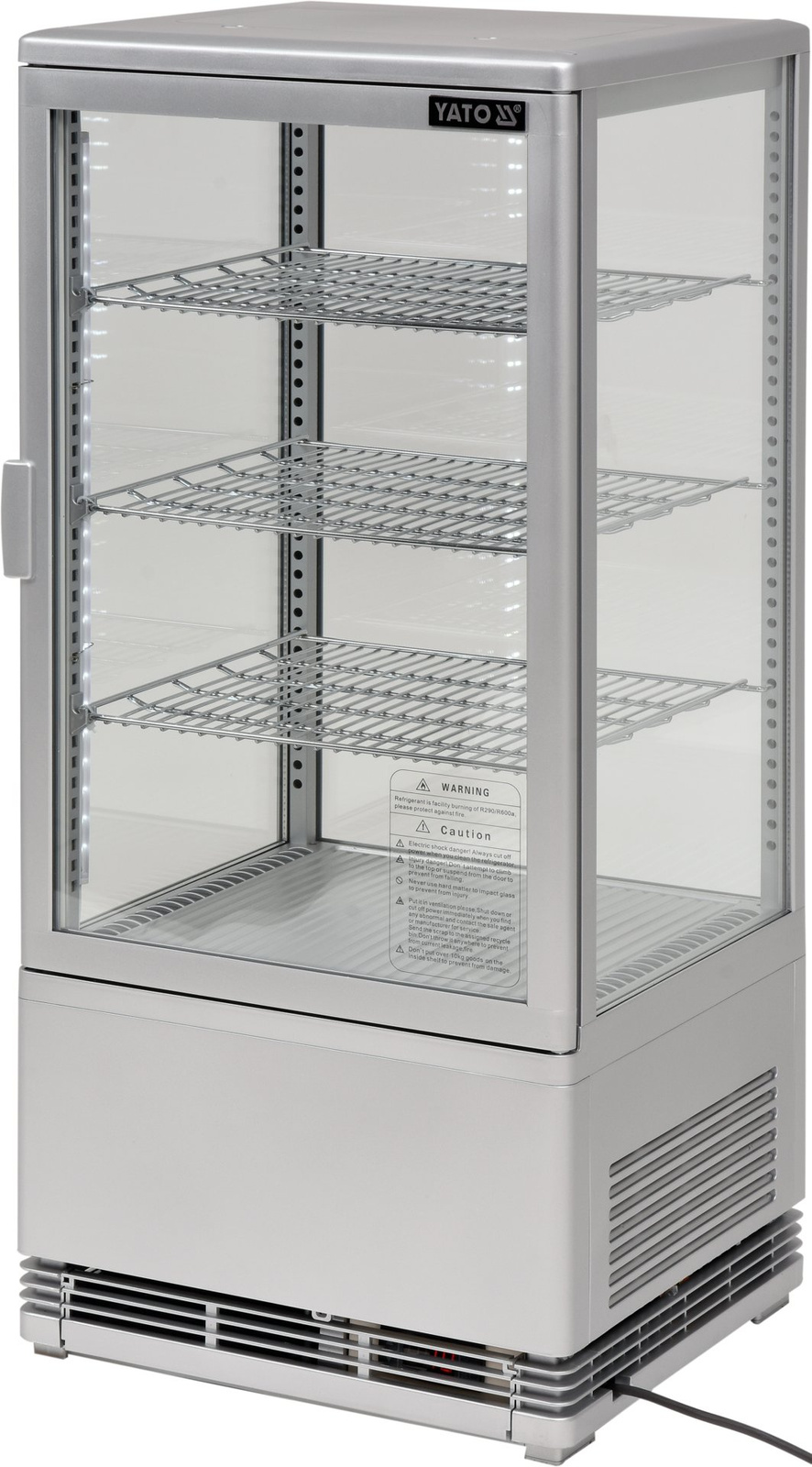 Hűtővitrin 78 l ezüst | YATO YG-05057