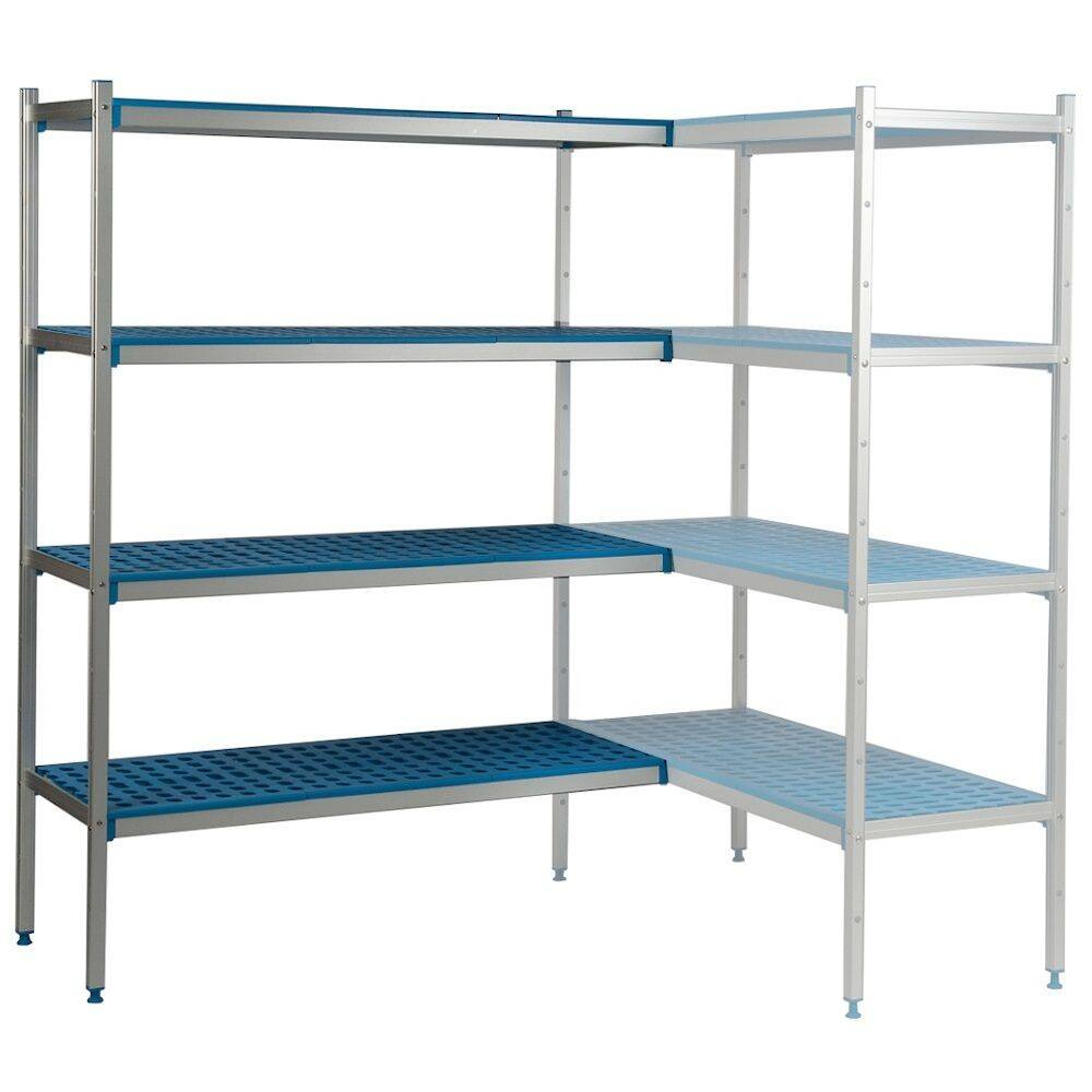 Sarokpolc 4 polcos mélység 40 cm 1PD-44+4P-94+8UM | ALUSHELF 40319