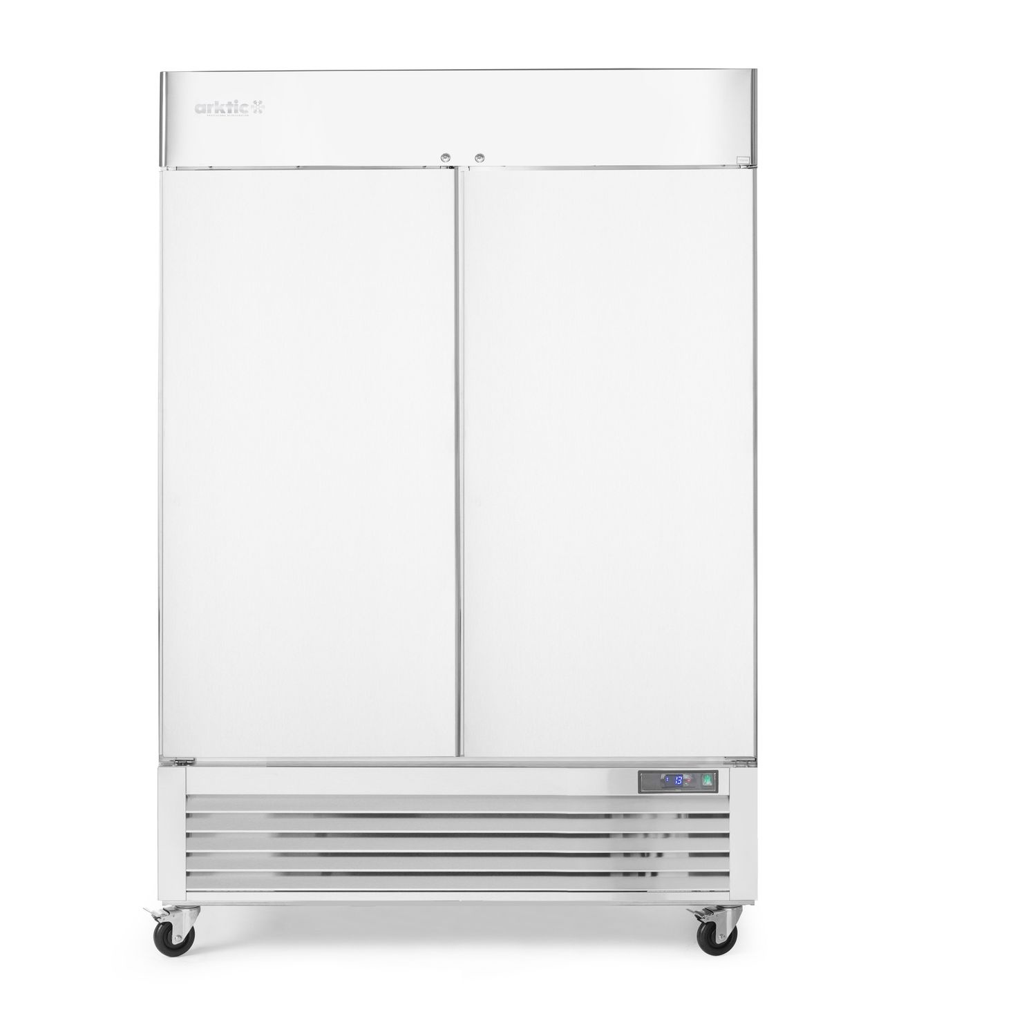 Hűtőszekrény Kitchen Line, rozsdamentes acél, 2 ajtó, 1300 l, statikus hűtőrendszer | HENDI 232736