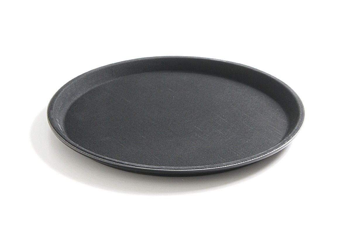 Tálca tálaláshoz csúszásmentes fekete átm. 50 cm | HENDI 508787