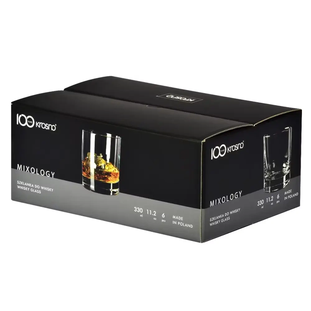 Whiskys poharak Mixology vastag aljjal 330 ml - 6 darabos készlet | KROSNO GLASS F68C847030002010