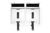 Indukciós fritőz 2 medencés Kitchen Line, 2x8 l, 2x3.5 kW, 230 V | HENDI 215029