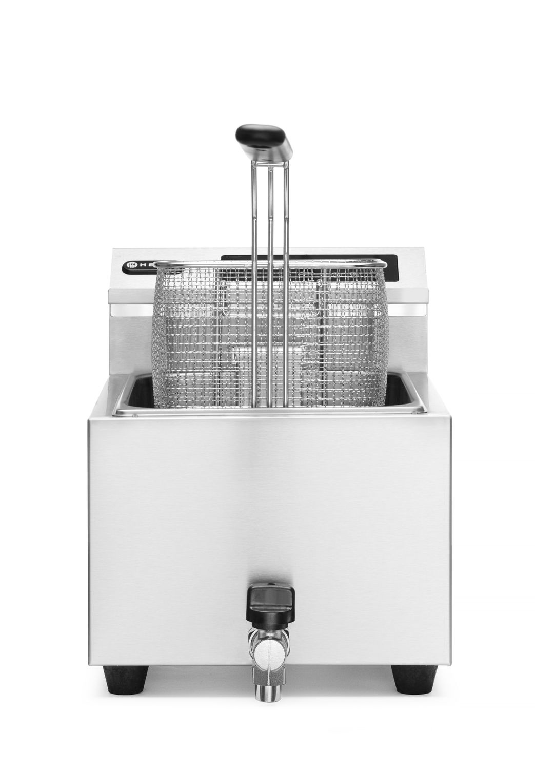 Mastercook digitális vezérlőpaneles elektromos olajsütő leeresztőcsappal, 8 l, 3.5 kW | HENDI 207369