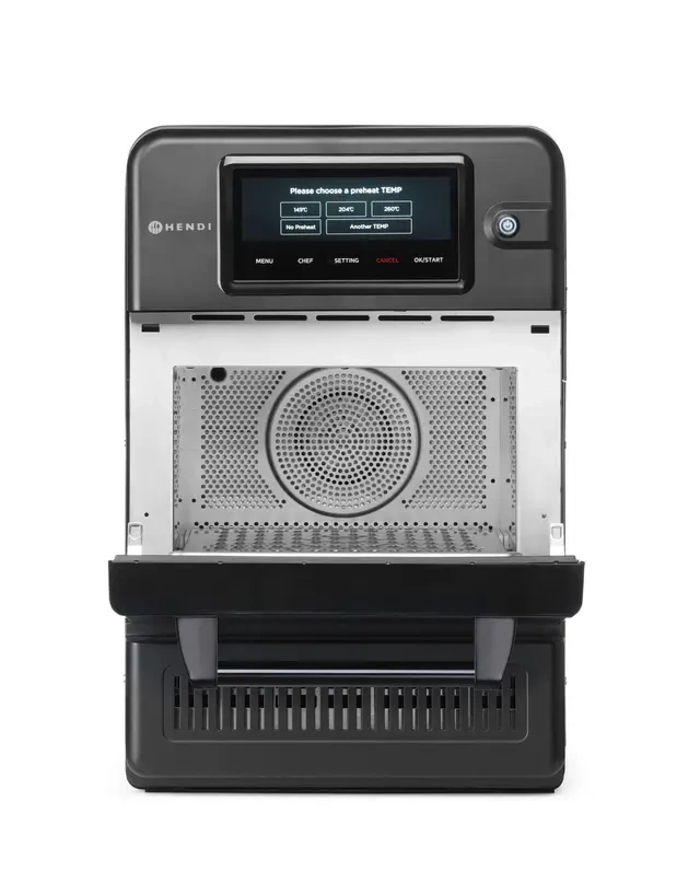 Konvekciós-mikrohullámú sütő CombiTurbo, 18 L, fekete, 230V/3000 W | HENDI 281277