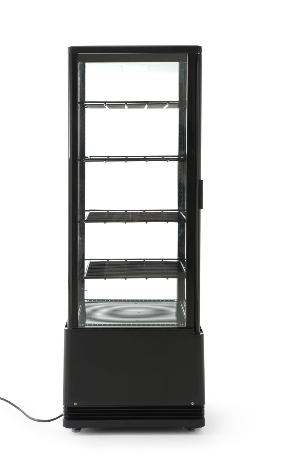 Hűtött vitrín 98 l, fekete, LED, 2-6°C | HENDI 233269