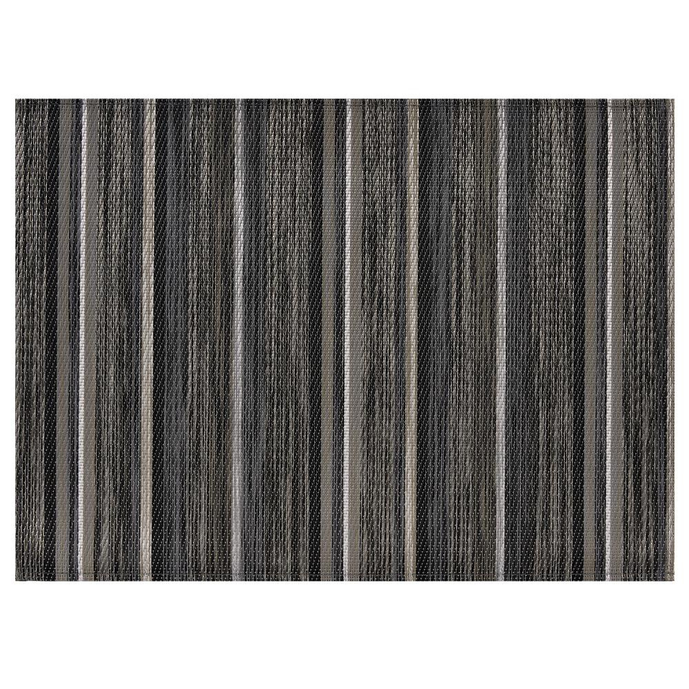 Alátét FINO asztalra, PVC, szürke csíkos, 45x33x0.1 cm | APS 60530