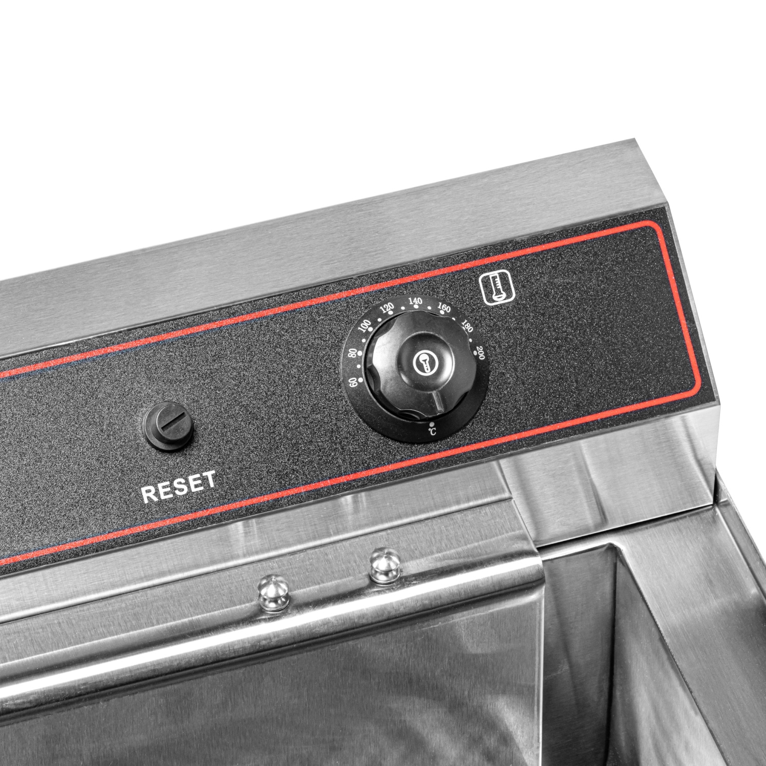 Elektromos 1 medencés olajsütő 30 l, 6 kW, hidegzóna | FORGAST FG09018