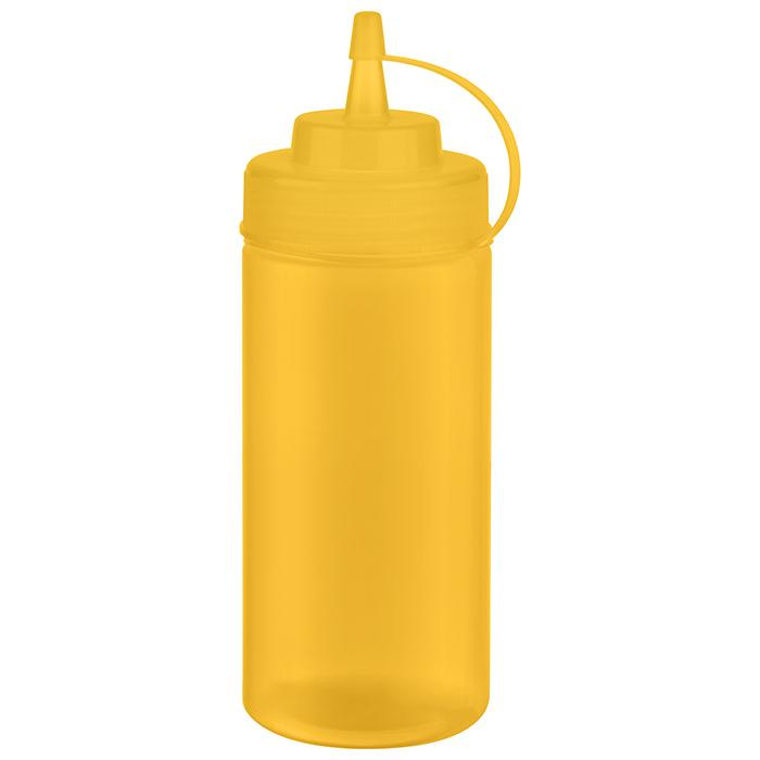 Hideg szószokhoz való adagoló dugóval, sárga, átlátszó, 6 darabos készlet, 490 ml | APS 93254