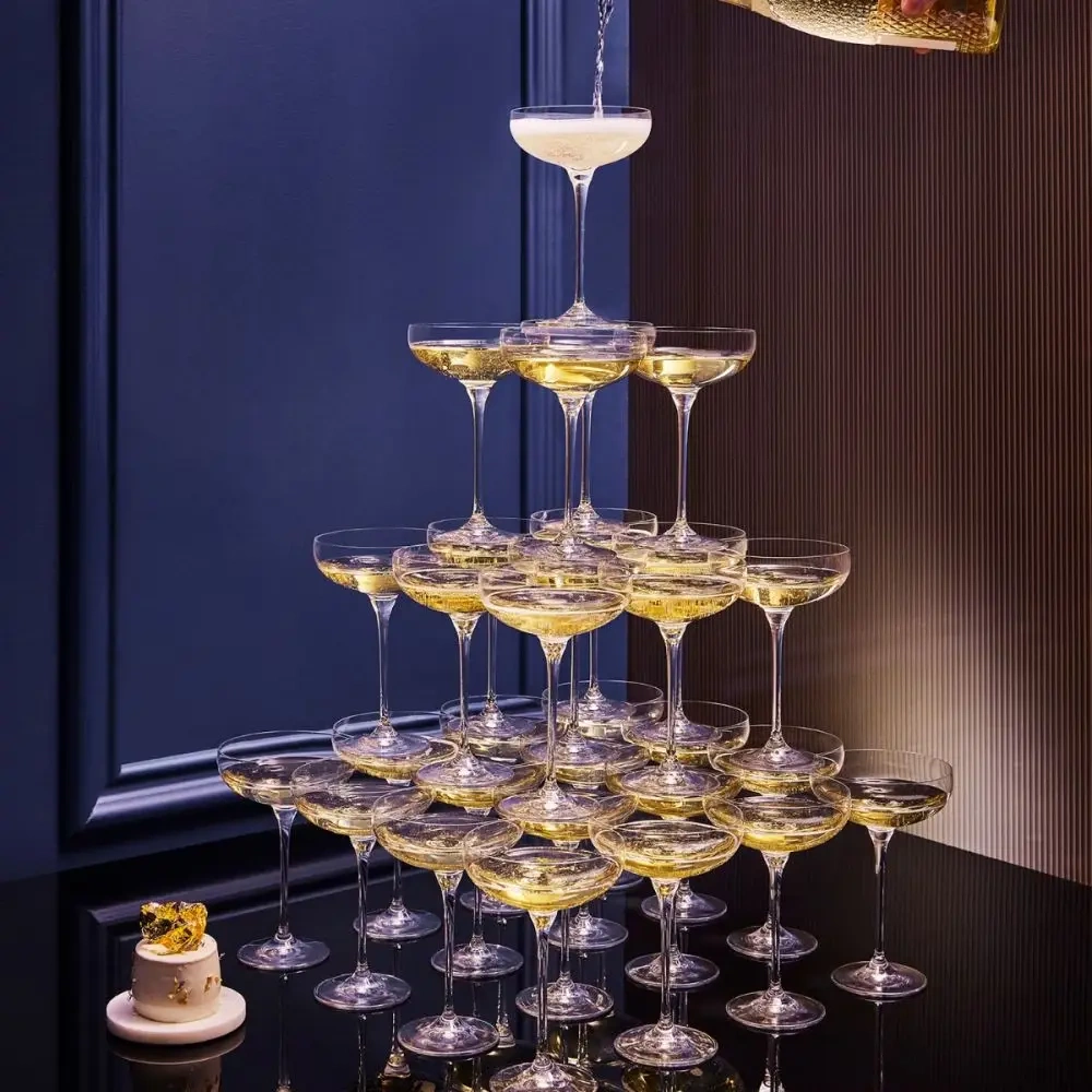 Lapos pezsgőspoharak, Harmony, 280 ml - 6 darabos készlet | KROSNO F57B575024002020