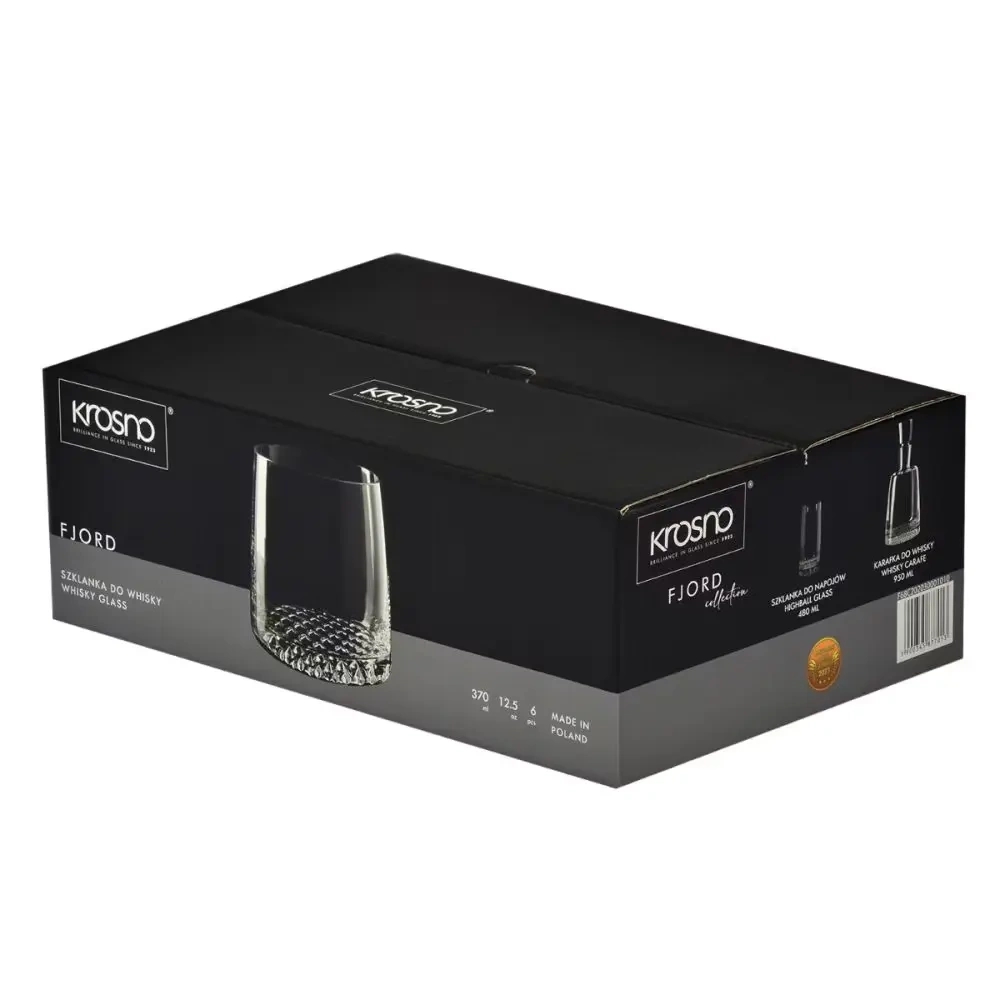 Whisky poharak Fjord 370 ml - 6 darabos készlet | KROSNO GLASS F68C202030001010