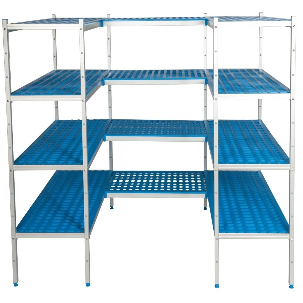Összekötő állvány 5 polcos, 60 cm mély 1PD-65+5P-106+5P-116+20UM | ALUSHELF 60548