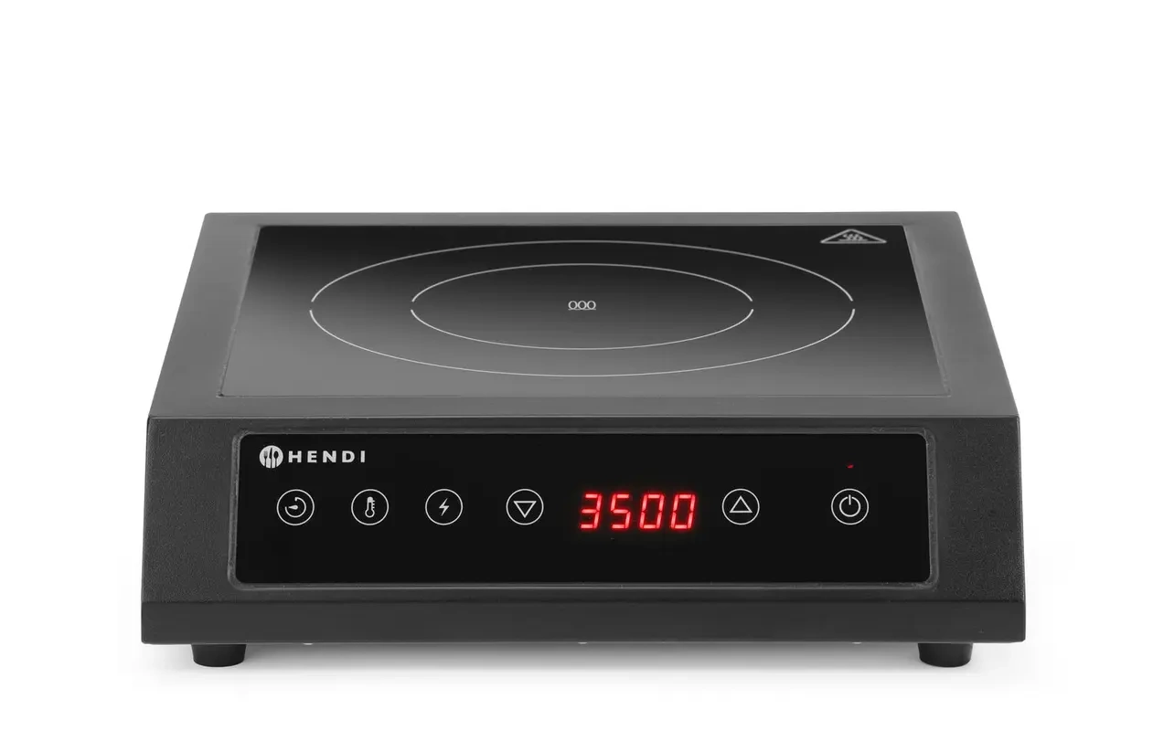 Indukciós főzőlap 3500 D XL, fekete, 3,5 kW, 230 V | HENDI 239957