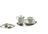 Tálca KAFFEEHAUS ovális, polírozott, matt, rozsdamentes acélból, 20x14.5x0.5 cm | APS 30111