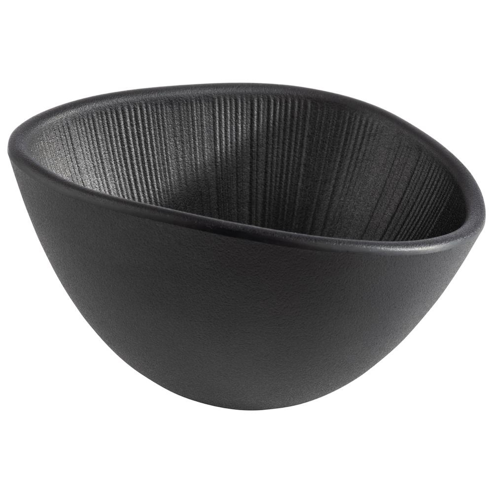 Tál NERO, melamin, fekete, 14.5x12.5x8 cm, 300 ml | APS 85092