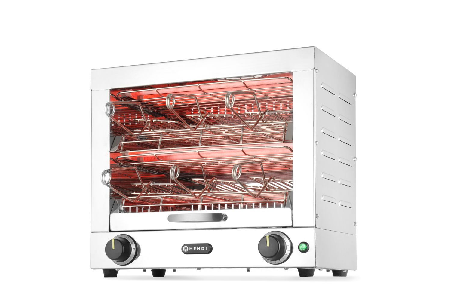 Elektromos szendvicssütő 6 szendvicshez, 3 kW, 230 V | HENDI 262214