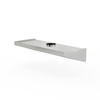 Rozsdamentes acél ferde fali páraelszívó 350x60 cm | FORGAST