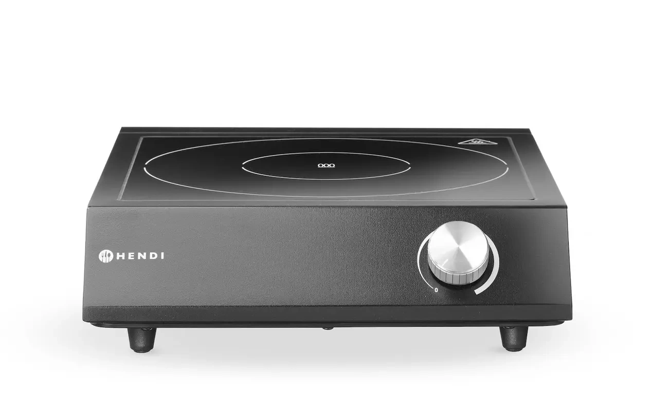 Indukciós főzőlap 3,5 kW, 230 V + lábas + serpenyő | HENDI 239889