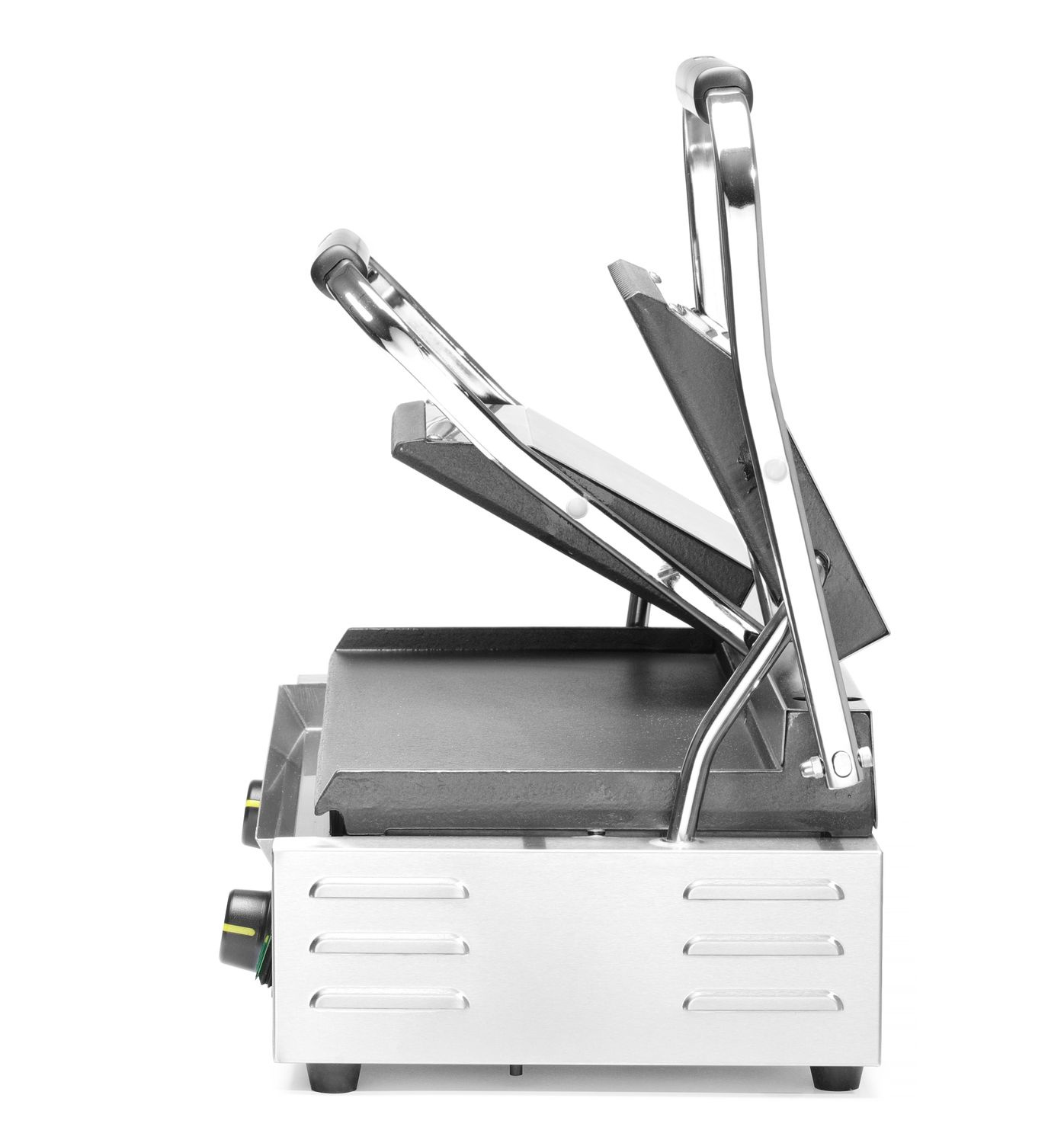 Dupla kontaktgrill, sima-bordázott, lap 47,3 x 23 cm, 3,6 kW, 230 V | HENDI 263808