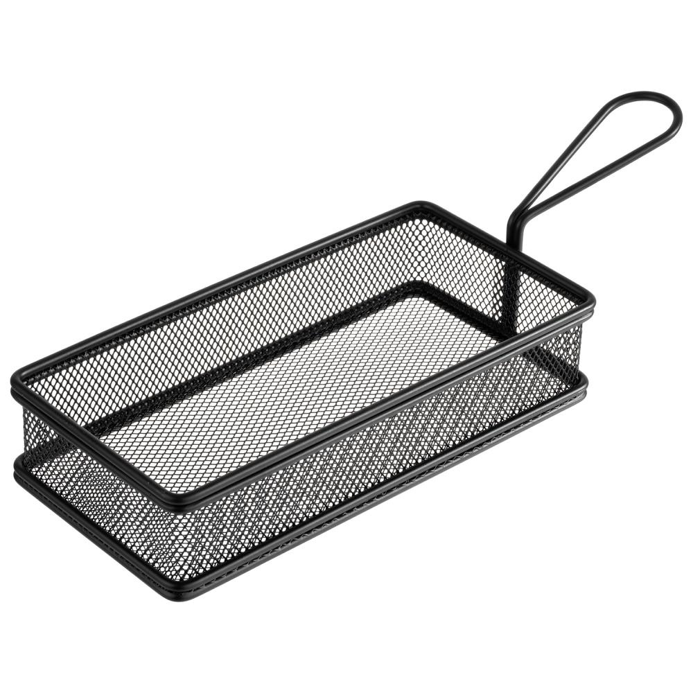 Kosár tálaláshoz SNACKHOLDER, fekete színű, 21.5x10x4.5 cm | APS 40628