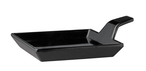 Előételes tálka FLYING BUFFET, melamin, fekete, 12x9,5x3 cm | APS 83879
