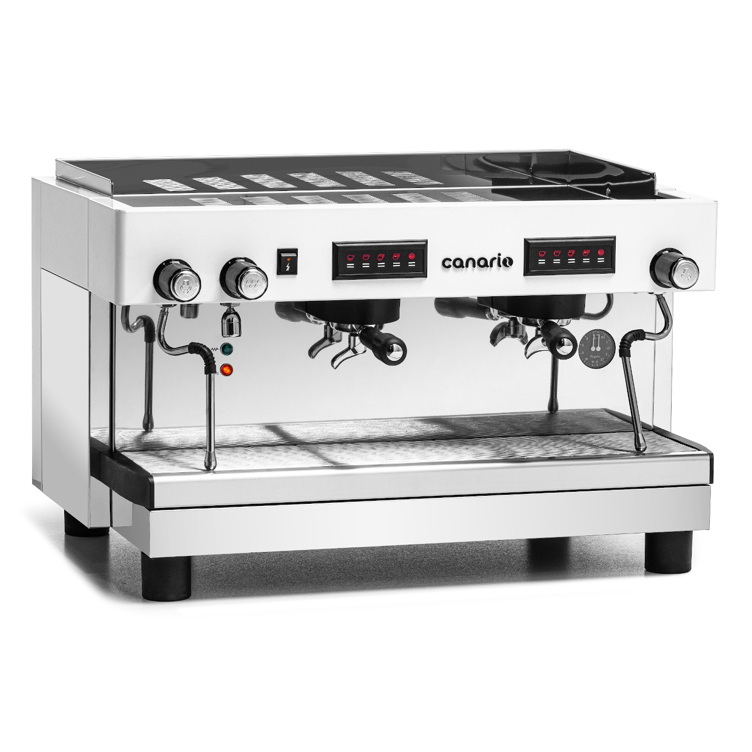 Kávéfőző gép 2 csoportos karos, fehér, 10,5 l, 4,5 kW, 230 V | CANARIO CAFE CC034