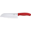 Kés Santoku Swiss Classic piros, penge hossza 17 cm | VICTORINOX 6.8521.17G
