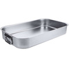 Szatén rozsdamentes acél tepsi, 24 l, 62.5x37.5x9 cm | CONTACTO 141/640