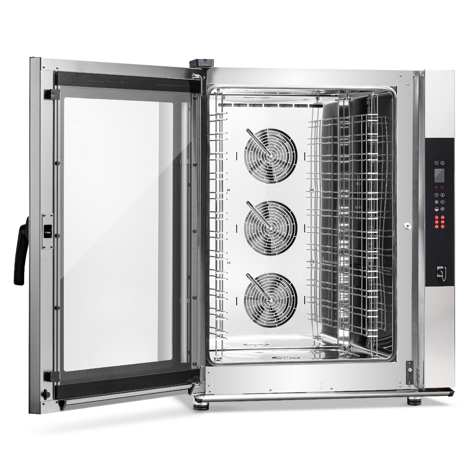 Elektromos kombi gőzpároló sütő Delta 12 GN 1/1, elektronikus vezérlés, 15,8 kW, 400 V | PROFICHEF PCD311012