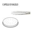 Tésztakészítő betét Capelli dAngelo tésztához, 50 mm | FIMAR ACTRMPF22