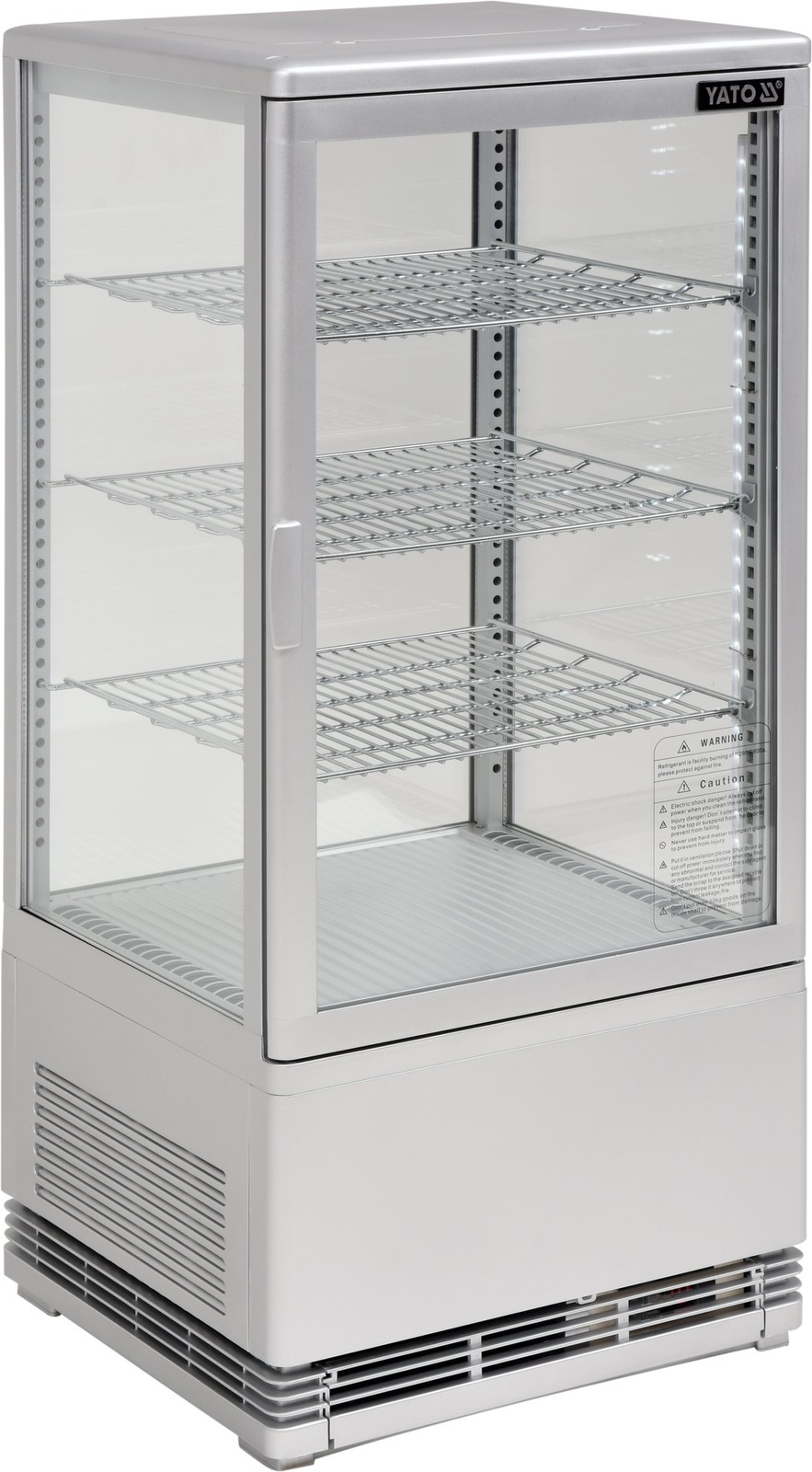 Hűtővitrin 78 l ezüst | YATO YG-05057