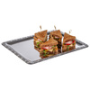 Tálca SCHÖNER ESSEN, rozsdamentes acélból, 42x31x1.5 cm | APS 3824