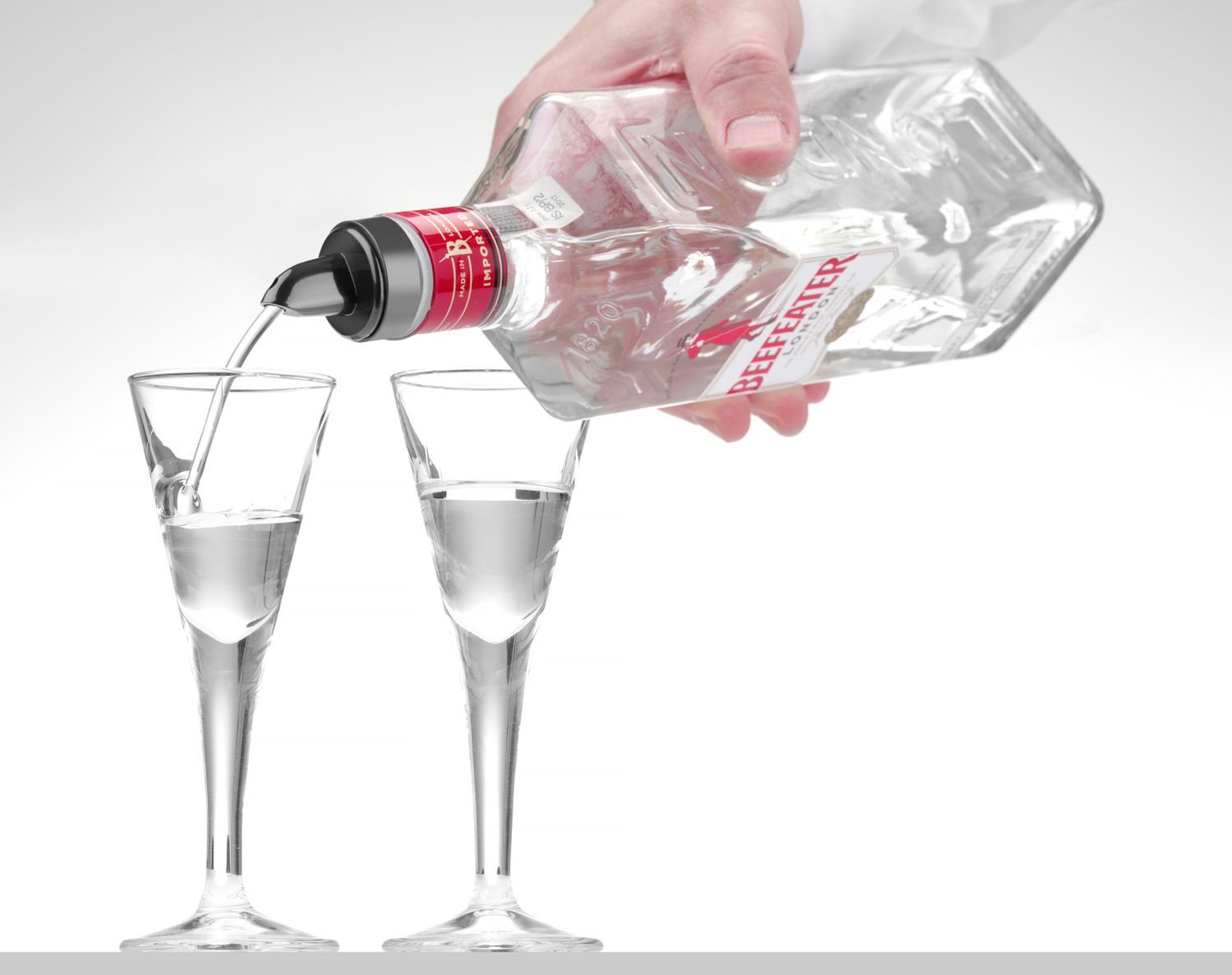 Alkoholkiöntő krómozott - 6 db-os készlet | HENDI 599372