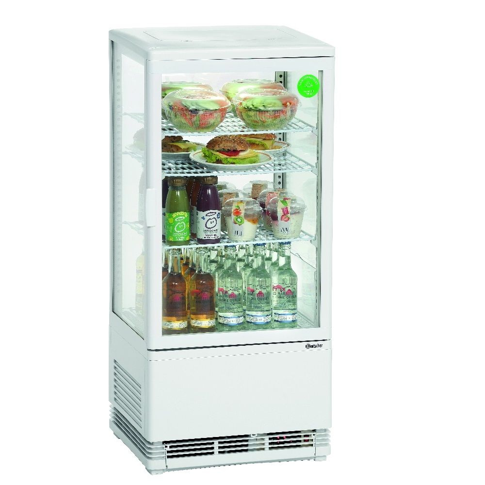 Hűtött vitrines szekrény Mini 78L fehér | BARTSCHER 700578G
