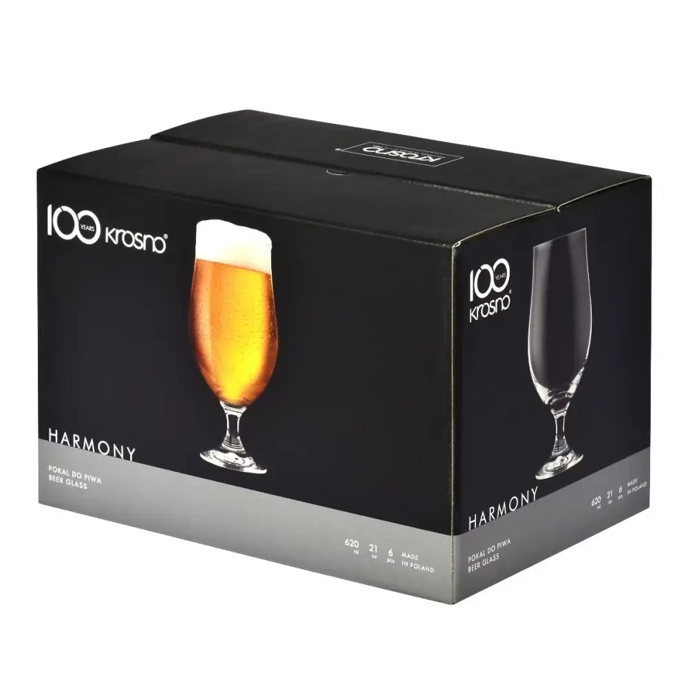 Lager söröspoharak, Harmony 620 ml, 6 darabos készlet | KROSNO GLASS F750594050028730