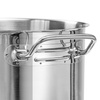 Közepes rozsdamentes acél fazék fedővel, 4,4 l, 20 cm átmérő | FORGAST FG02832