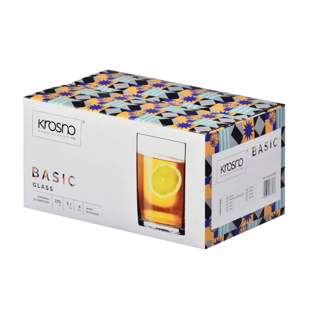 Poharak teához Basic, 270 ml - 6 darabos készlet | KROSNO GLASS F681942025055000