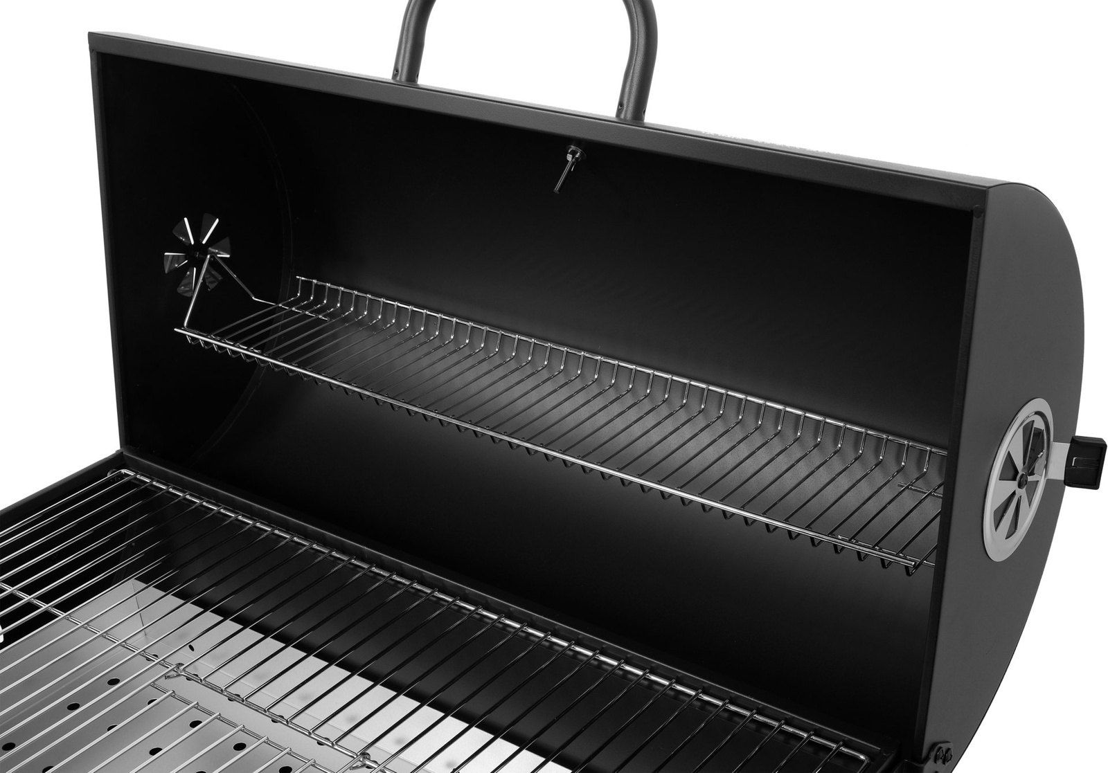Szénsütő fedéllel, grillrács 71x34.5 cm | LUND 99908