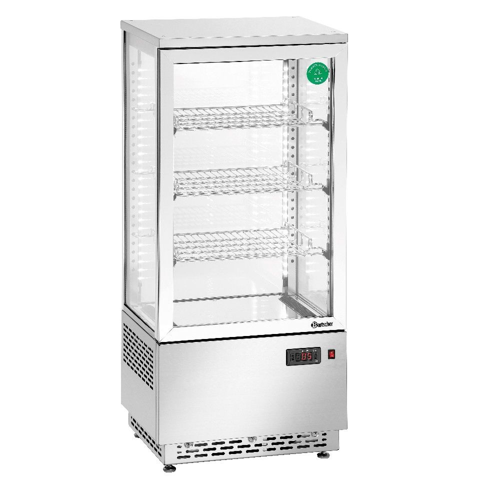Hűtővitrin Mini 78L rozsdamentes acél | BARTSCHER 700478G