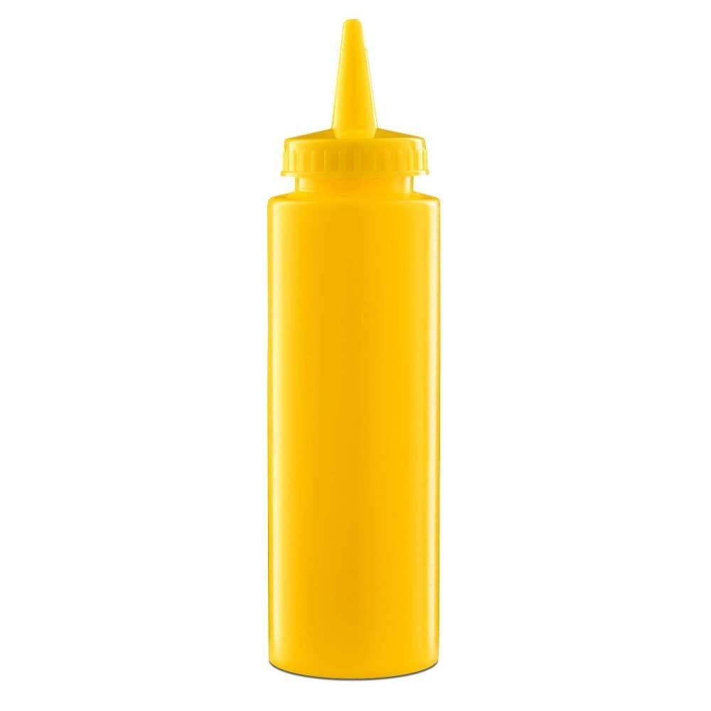 Adagolós flakon szószokhoz, polietilénből, 0,25 l, sárga | FORGAST FG03219